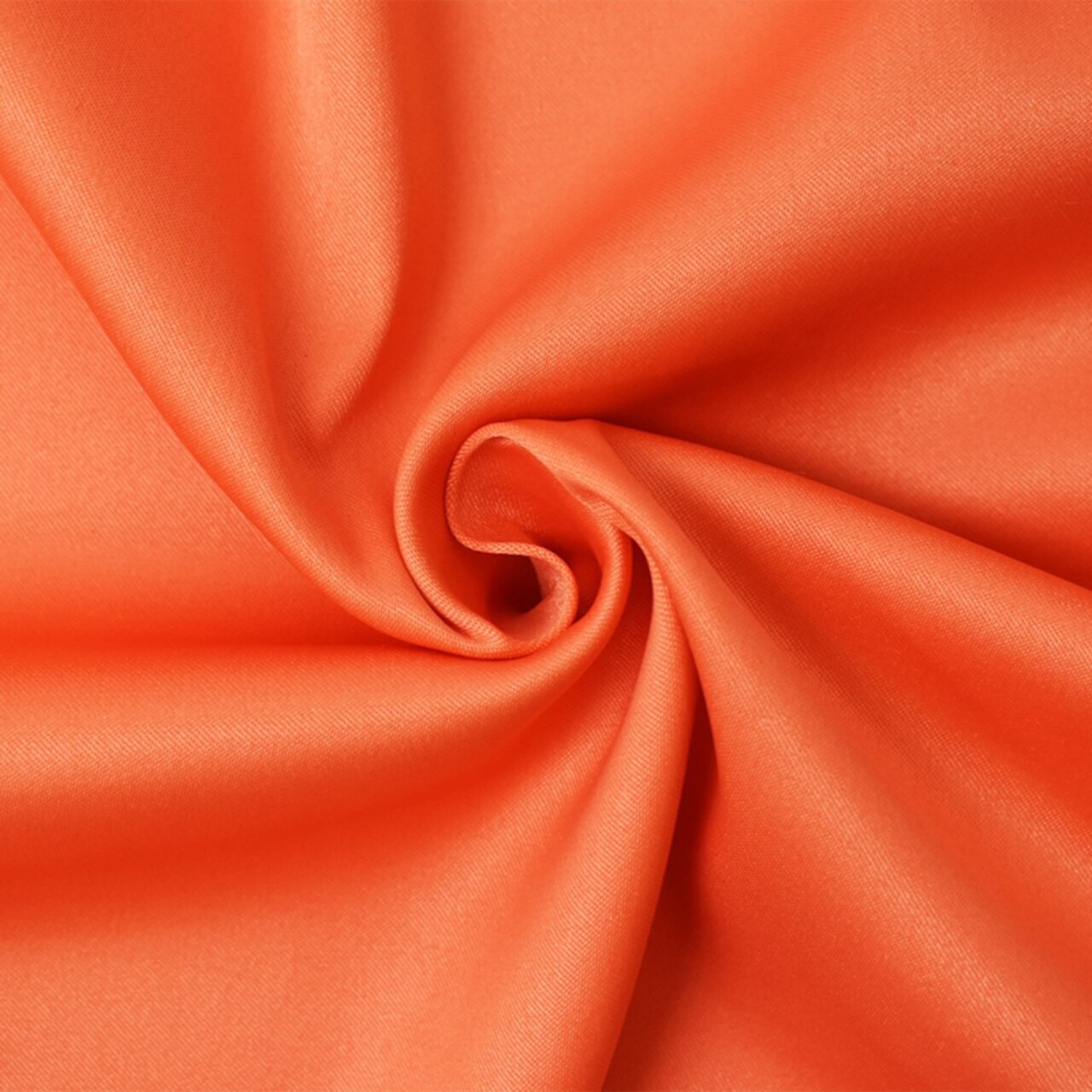 Orange Poly Spandex Stretch Solid Stretch Lamour Woven Fabric By the Yard